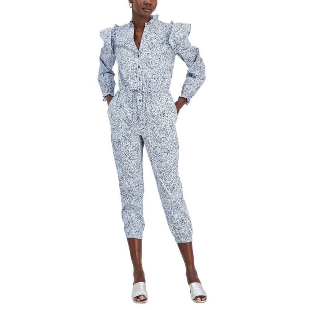 INC International Concepts Cotton Printed Jumpsuit
